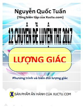 Chuyên đề Lượng giác Phương trình và biến đổi lượng giác